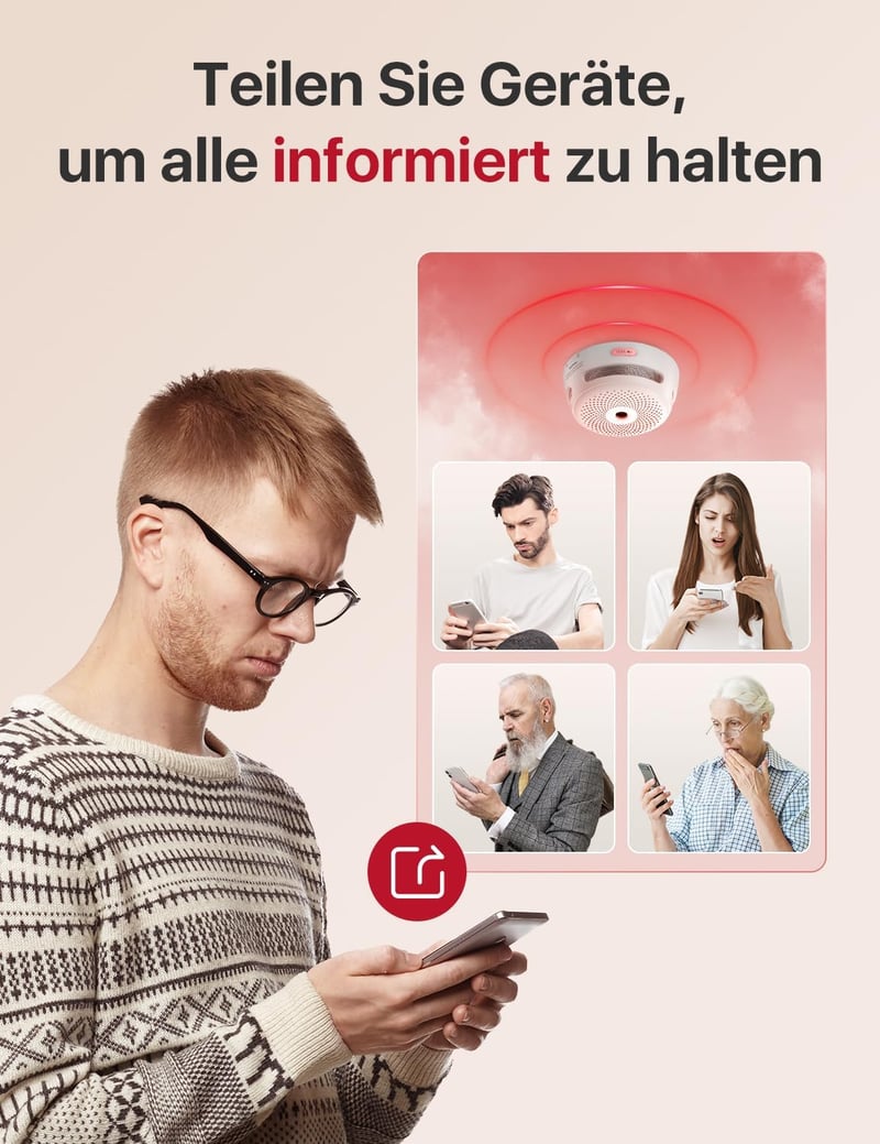 X-Sense XS01-M WiFi Okos Füstérzékelő - 3 db-os Készlet, 85dB Hangjelzés, Kompatibilis FS31/FS61/FS121 és SBS50 Bázisállomással, Mobilértesí