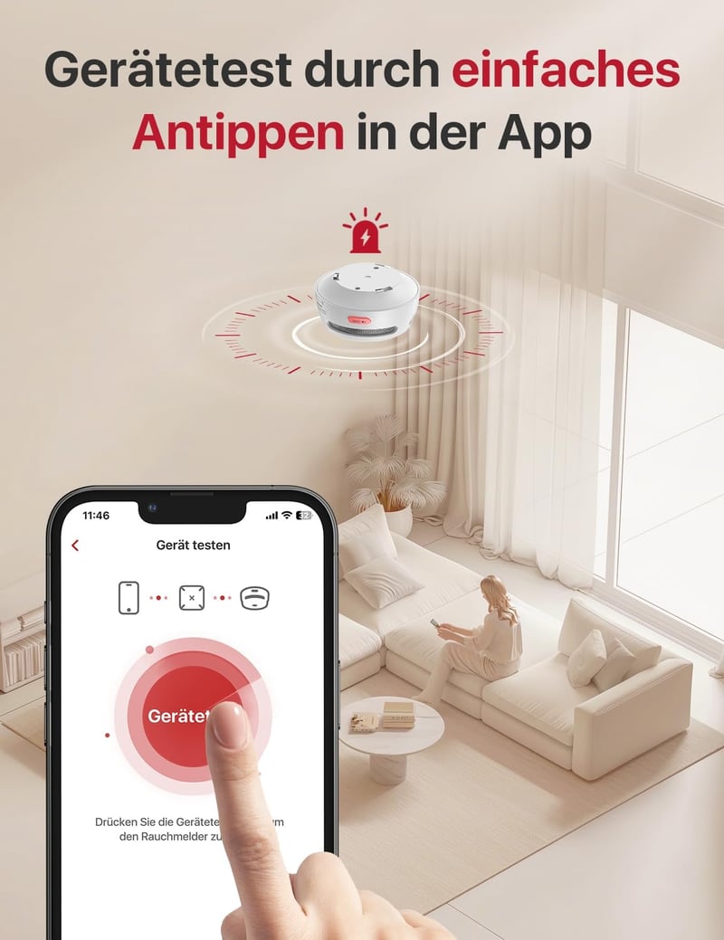 X-Sense XS01-M WiFi Okos Füstérzékelő - 3 db-os Készlet, 85dB Hangjelzés, Kompatibilis FS31/FS61/FS121 és SBS50 Bázisállomással, Mobilértesí