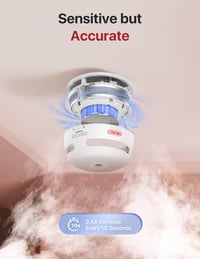 X-Sense XS01 Mini Füstérzékelő – 10 Éves Elem, LED Jelzőfény és Némító Gomb, Kompakt Tűzjelző Otthonra 3