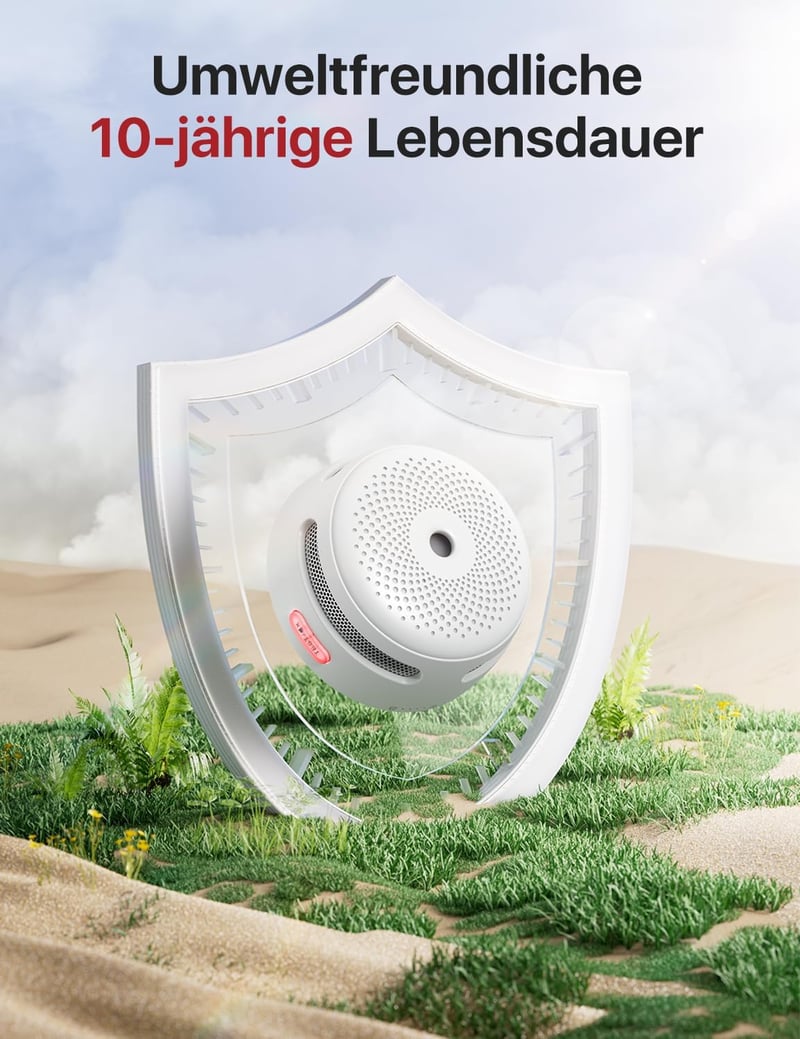 X-Sense XS01-WR Vezeték Nélküli Hálózatba Köthető Füstérzékelő - 3 db-os Szett, 85 dB, 10 Éves Élettartam, Cserélhető Elem, Fehér