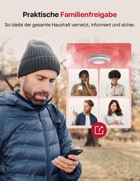 X-Sense XS0B-MR Okos Füstérzékelő WLAN Hangkimenettel, 17 Helyszínnel - Vezeték Nélküli Tűzjelző, 5 Éves Elemmel, SBS50 Bázisállomással Komp 5