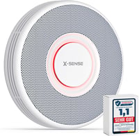 X-Sense XS0B-MR Okos Füstérzékelő WLAN Hangkimenettel, 17 Helyszínnel - Vezeték Nélküli Tűzjelző, 5 Éves Elemmel, SBS50 Bázisállomással Komp 1