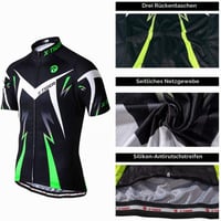 Set de ciclism pentru bărbați X-TIGER cu tricou cu mânecă scurtă și pantaloni scurți cu gel 5D, pentru ciclism montan 4