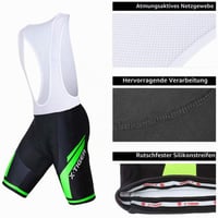 Set de ciclism pentru bărbați X-TIGER cu tricou cu mânecă scurtă și pantaloni scurți cu gel 5D, pentru ciclism montan 5