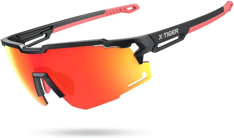 X-TIGER kerékpáros sport szemüveg UV400, TR90 keret, 5 csere lencsével, uniszex