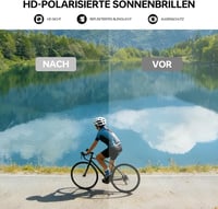 X-TIGER kerékpáros sport szemüveg UV400, TR90 keret, 5 csere lencsével, uniszex 6