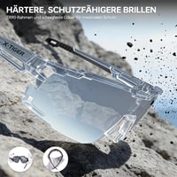 X-TIGER kerékpáros sport szemüveg UV400, TR90 keret, 5 csere lencsével, uniszex 5
