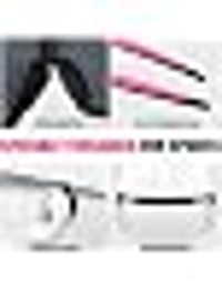 Ochelari sport pentru ciclism X-TIGER UV400 cu 5 lentile interschimbabile, ramă TR90, cu bandă de fixare și agățători pentru urechi, pentru bărbați și femei, pentru alergare 6