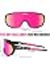 Ochelari sport pentru ciclism X-TIGER UV400 cu 5 lentile interschimbabile, ramă TR90, cu bandă de fixare și agățători pentru urechi, pentru bărbați și femei, pentru alergare 7