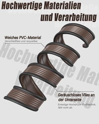 XAOCED 2db Ajtótömítés Draught Excluder 100cm Önműködő Barna 4