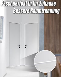 XAOCED 2db Ajtótömítés Draught Excluder 100cm Önműködő Hangszigetelés Fehér 6