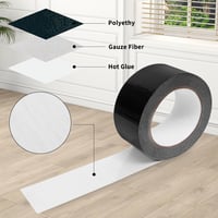 Xaosin 6 tekercs erős szövetmegerősített ragasztószalag, 27,4 m x 50 mm, vízálló javítószalag 3