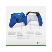 Bezdrôtový ovládač Xbox Wireless Controller Shock Blue, kompatibilný s Xbox Series X|S, Xbox One a PC, modrý gamepad 6
