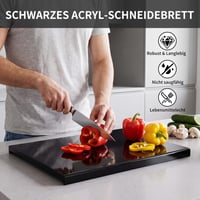 Xelanza Főzőlap Fedő és Vágódeszka Munkalap Védő Üveg Készlet, Ütés- és Hőálló, 32x54 cm, 2 db 2