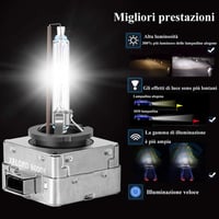 XELORD D1S 6000K Xenon Fényszóró Izzó 35W 12V HID Fehér Autó Lámpa 2db 2
