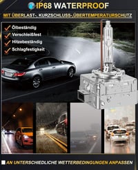 XELORD D1S D3S Xenon izzó 6000K HID fényszóró 35W 12V 2db 4