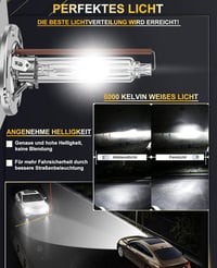 XELORD D1S D3S Xenon izzó 6000K HID fényszóró 35W 12V 2db 3