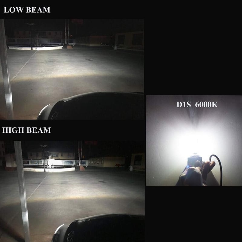 XELORD D1S Xenon HID fényszóró izzó 6000K fehér 35W 12V 2db