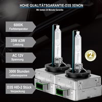 XELORD D3S Xenon HID fényszóró izzó 6000K gyémánt fehér 35W 12V 2db 5