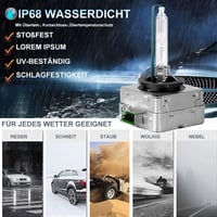 XELORD D3S Xenon HID fényszóró izzó 6000K gyémánt fehér 35W 12V 2db 6