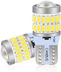 XELORD LED izzó W5W T10 6000K fehér autó belső világítás 2db 1