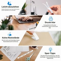 XemaX 10 ks Kompatibilná páska do štítkovača Brother TZe-231, 12 mm, čierna na bielom podklade, pre tlačiarne P-touch PT-1010, H105, H100LB, D600, E100, H110 4