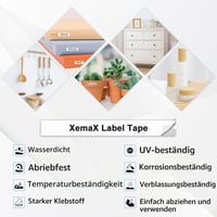 XemaX 10 ks Kompatibilná páska do štítkovača Brother TZe-231, 12 mm, čierna na bielom podklade, pre tlačiarne P-touch PT-1010, H105, H100LB, D600, E100, H110 5