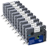 XemaX 10 ks Kompatibilná páska do štítkovača Brother TZe-231, 12 mm, čierna na bielom podklade, pre tlačiarne P-touch PT-1010, H105, H100LB, D600, E100, H110 1