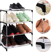 Raft pentru pantofi Xerhnan cu 4 niveluri, pentru max. 8 perechi de pantofi - negru 5