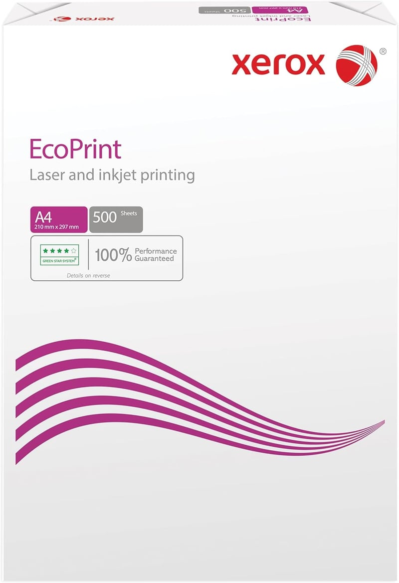Xerox EcoPrint A4 Másolópapír 75g/m² Fehér 2500 Lap Öko Papír - 1 Karton