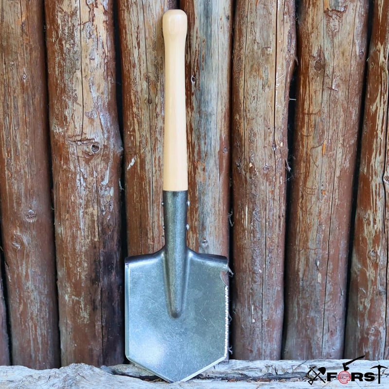 Xforst FS1 tereplapát fa nyéllel éles acél pengével hordtáskával kültéri kemping túlélő ásáshoz