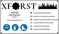 Xforst Hasítóbalta 93 cm, 3,1 kg - Üvegszál nyél, sárga/fekete, extra éles 2