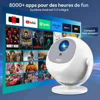 XGODY 720P Hordozható Mini Projektor 4K 1080P WiFi6 HDMI PS5 Kompatibilis 7