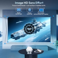 XGODY 720P Hordozható Mini Projektor 4K 1080P WiFi6 HDMI PS5 Kompatibilis 3