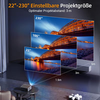 XGODY A45 4K Android Projektor 1080P FHD, 500 ANSI Autofókusz, WiFi Bluetooth Otthoni Mozi 6