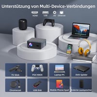 XGODY A45 4K Android Projektor 1080P FHD, 500 ANSI Autofókusz, WiFi Bluetooth Otthoni Mozi 9