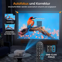 XGODY A45 4K Android Projektor 1080P FHD, 500 ANSI Autofókusz, WiFi Bluetooth Otthoni Mozi 4