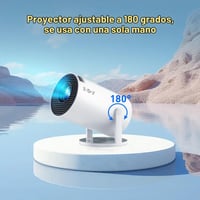 Prenosný projektor Xgody Gimbal 3, Android TV 11.0, WiFi 6, Bluetooth 5.0, 12000 lúmenov, podpora 4K, natívne HD rozlíšenie 720p, automatická korekcia lichobežníkového skreslenia, otočný stojan 5