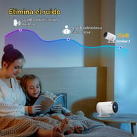 Prenosný projektor Xgody Gimbal 3, Android TV 11.0, WiFi 6, Bluetooth 5.0, 12000 lúmenov, podpora 4K, natívne HD rozlíšenie 720p, automatická korekcia lichobežníkového skreslenia, otočný stojan 9