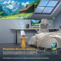 Prenosný projektor Xgody Gimbal 3, Android TV 11.0, WiFi 6, Bluetooth 5.0, 12000 lúmenov, podpora 4K, natívne HD rozlíšenie 720p, automatická korekcia lichobežníkového skreslenia, otočný stojan 8
