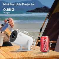 Prenosný projektor Xgody Gimbal 3, Android TV 11.0, WiFi 6, Bluetooth 5.0, 12000 lúmenov, podpora 4K, natívne HD rozlíšenie 720p, automatická korekcia lichobežníkového skreslenia, otočný stojan 2