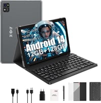 XGODY P60PRO 10,1" 4G LTE Tablet, Android 13, 12GB RAM, 128GB Tárhely, Billentyűzettel, 8000mAh Akkumulátor, FHD IPS Kijelző, Dual SIM 1