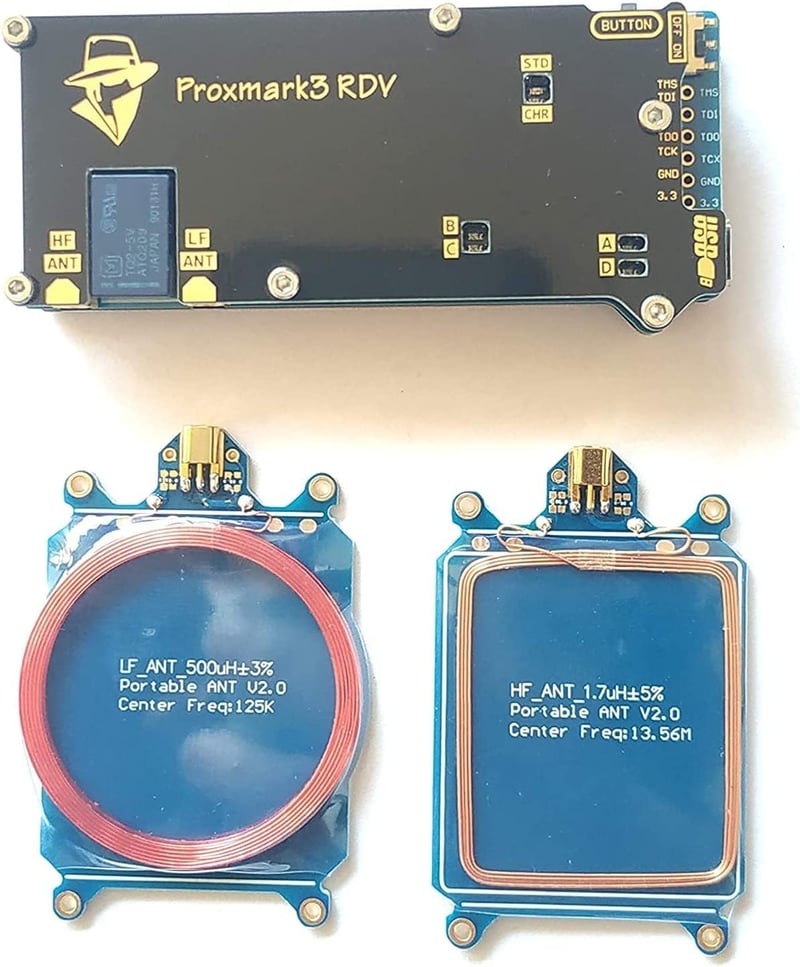 XGOIENZI Proxmark3 RDV2 NFC RFID Kártyaklónozó és Másoló Készülék - IC/ID Kártyaolvasó és Író, UID Másoló Funkcióval, USB Kábellel