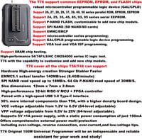 XGOIENZI T76 Programozó 6 Adapterrel - USB 3.0 EPROM, NAND, EMMC, CPLD, VGA Chip Programozó Készlet - Xgecu T56 Utódja Elektronikai Javításhoz 6