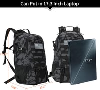 XHSM Taktikai hátizsák férfi túra egynapos Molle vízálló 30L EDC fekete terepszínű mintával USA zászló paccsal 4