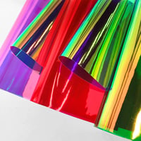 XHT 10 kom A4 Holografska prozirna PVC irizirajuća vinilna zrcalna folija laserska za ručni rad DIY mašne torbe nakit 30x21 cm serija A 5