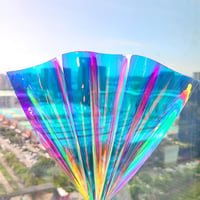 XHT 10 kom A4 Holografska prozirna PVC irizirajuća vinilna zrcalna folija laserska za ručni rad DIY mašne torbe nakit 30x21 cm serija A 3