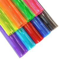 XHT 9 kom prozirne PVC folije, materijal od umjetne kože, 20x30 cm, vodootporna zrcalna folija za šivanje, ukrašavanje za zabave i DIY projekte 2