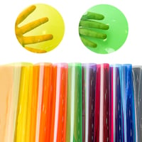 XHT 9 kom prozirne PVC folije, materijal od umjetne kože, 20x30 cm, vodootporna zrcalna folija za šivanje, ukrašavanje za zabave i DIY projekte 1