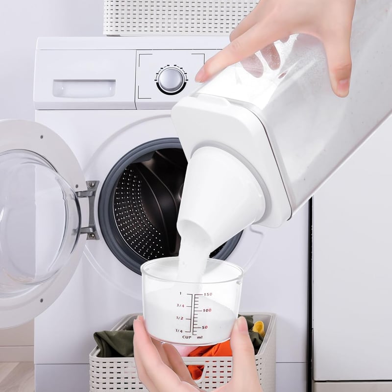 Xialvyu 2db 1500ml Mosószer Tároló Adagolóval Multifunkcionális Tartály